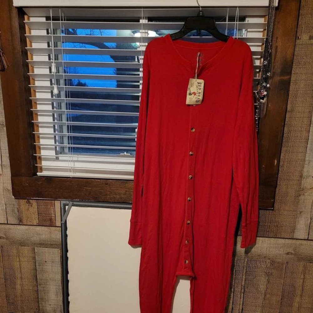 Red Union Suit